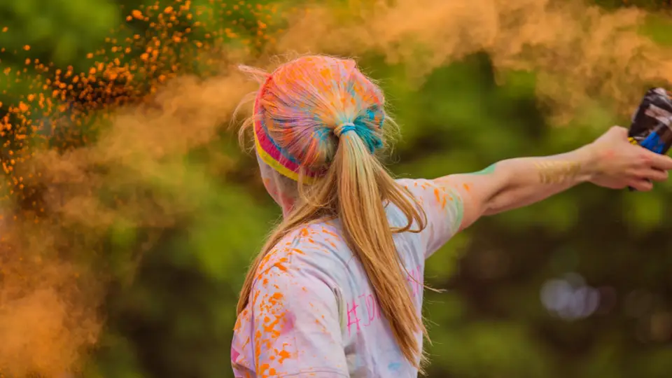 Colour Fun Run in Santa's Village Muskoka, ON