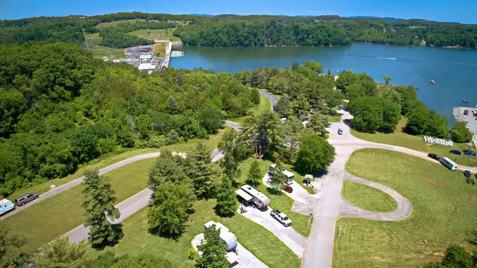 Douglas Lake Campground om East Tennessee 