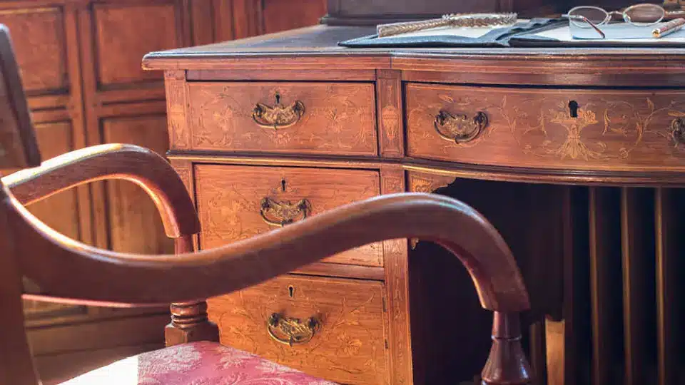 An antique desk