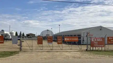 secure gate at self storage facility