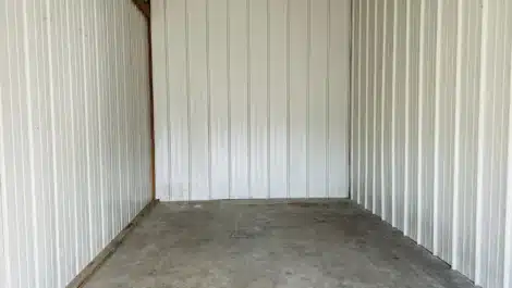 inside view of small self storage unit