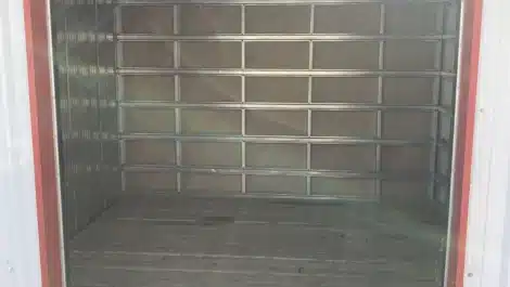 inside self storage facility