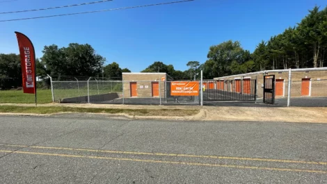 secure gate at self storage facility