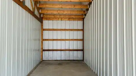 inside view of self storage unit