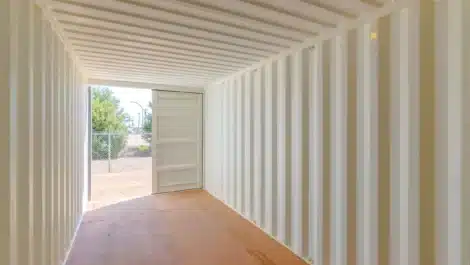 inside unit at self storage facility