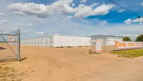 secure gate at self storage facility