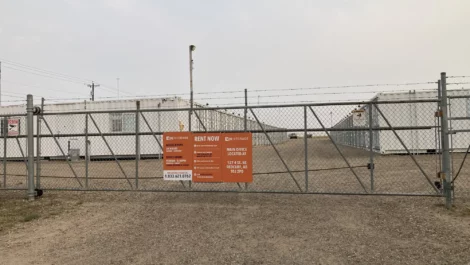 secure gate at self storage facility