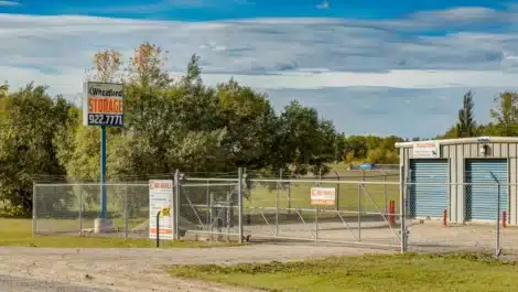 secure gate at self storage facility