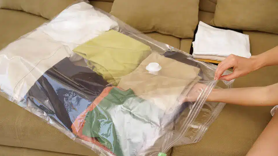 Packing away your clothes for storage