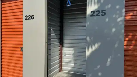 inside view small self storage unit