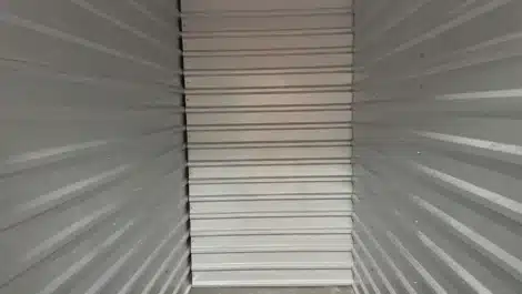 inside small self storage unit