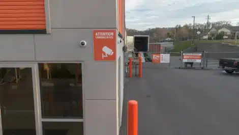 security cameras at self storage facility