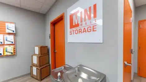 Office at self storage facility