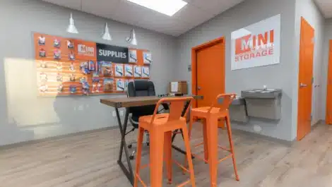 Office at self storage facility