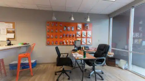 Front office at self storage facility