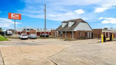 Outside view of self storage facility