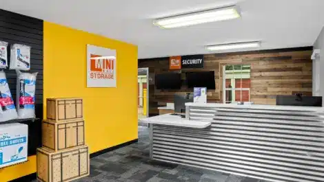Front Desk at sself storage facility