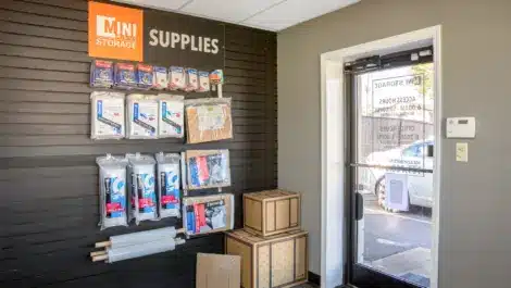 Merchandise sales at self storage facility