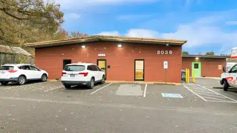 front view of self storage facility
