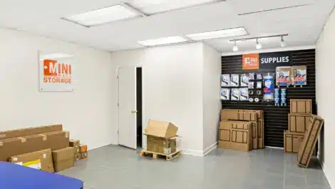 Merchandise sales at self storage facility