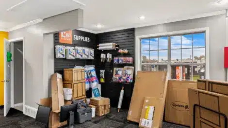 Merchandise sales at self storage facility
