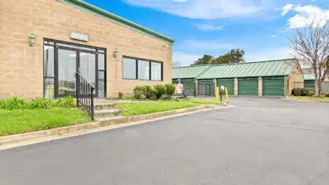 Outside view of self storage facility