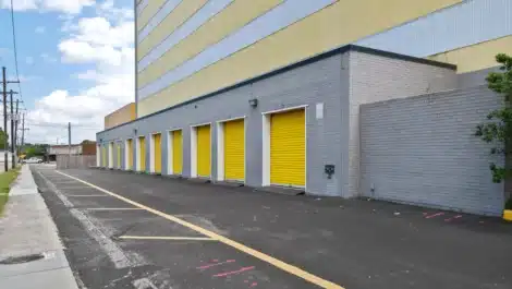 Exterior units at self storage facility