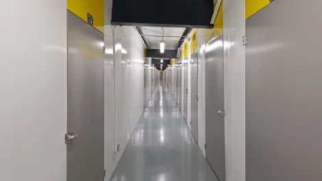 Interior units at self storage facility