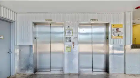 Elevators at self storage facility